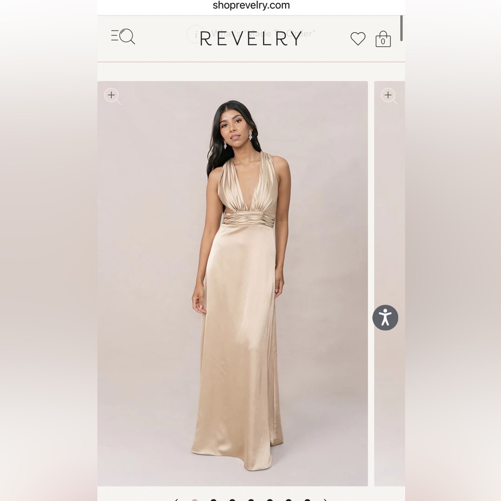 Gold Satin Dress